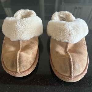 Ugg girls chestnut slip on slide slippers 3